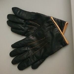 Coach leather gloves